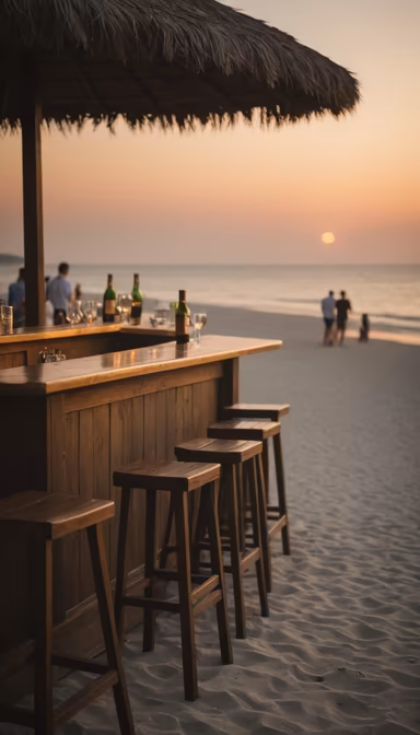 Beach Bar at Sunset