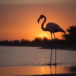 Flamingo Sunset