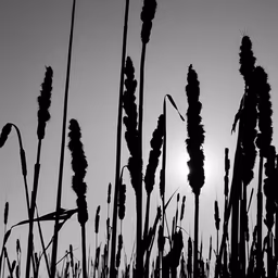 Cattail Silhouette Cattail Silhouette