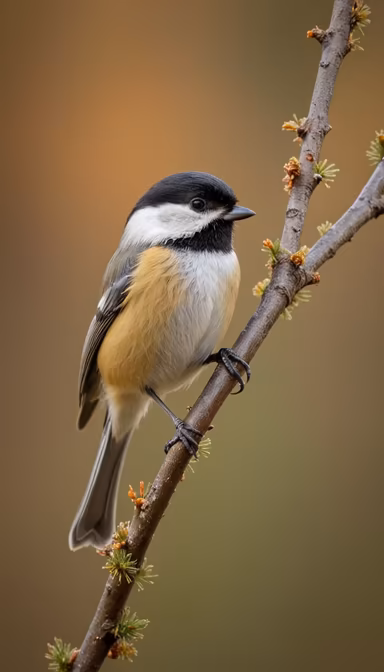 Chickadee on a Branch