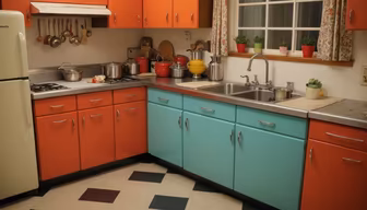 Retro Kitchen Charm Retro Kitchen Charm
