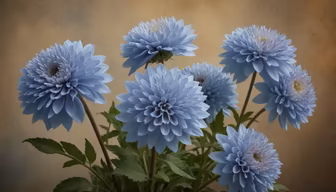Blue Dahlias