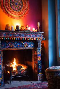 Bohemian Fireplace