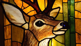 Stained Glass Deer Stained Glass Deer