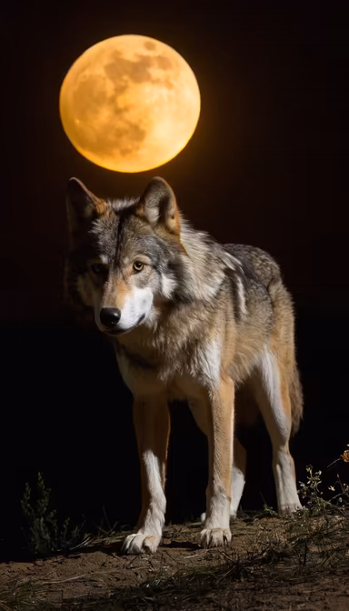 Wolf Under the Moon Wolf Under the Moon