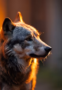 Golden Hour Wolf