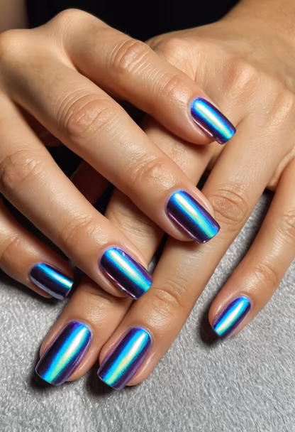 Iridescent Nails Iridescent Nails