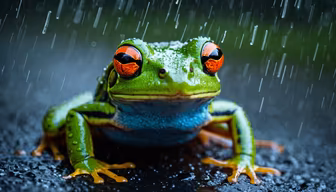 Rainy Day Frog