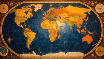 Antique World Map
