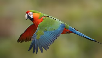 Scarlet Macaw in Flight Scarlet Macaw in Flight