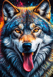 Colorful Wolf Colorful Wolf