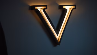 Letter V Light
