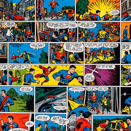 Superman Comic Panels