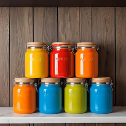 Colorful Kitchen Jars
