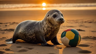 Beach Day with a Seal