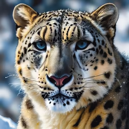 Snow Leopard Stare