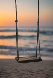 Beach Swing Serenity