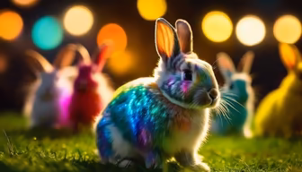 Rainbow Rabbits