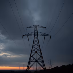 Power Lines at Dusk Power Lines at Dusk