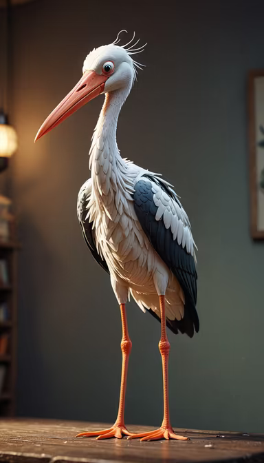 Stork Standing Tall