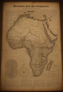 Vintage Africa Map