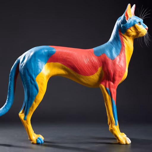 Colorful Feline