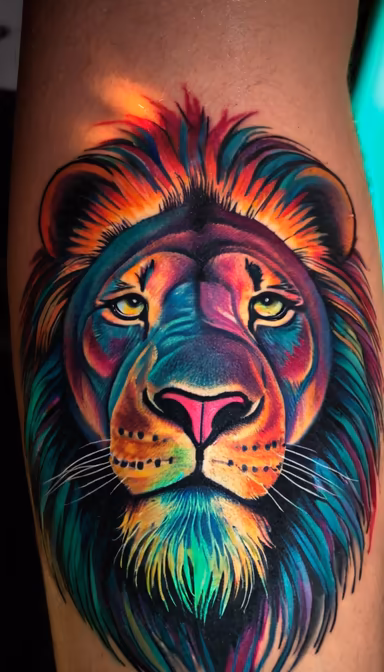 Colorful Lion