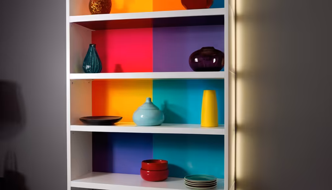 Rainbow Bookshelf