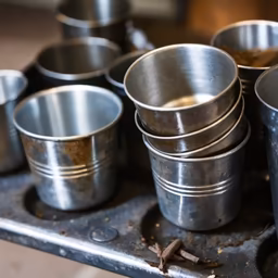 Vintage Metal Cups Vintage Metal Cups