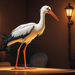 Stork in the Spotlight Stork in the Spotlight