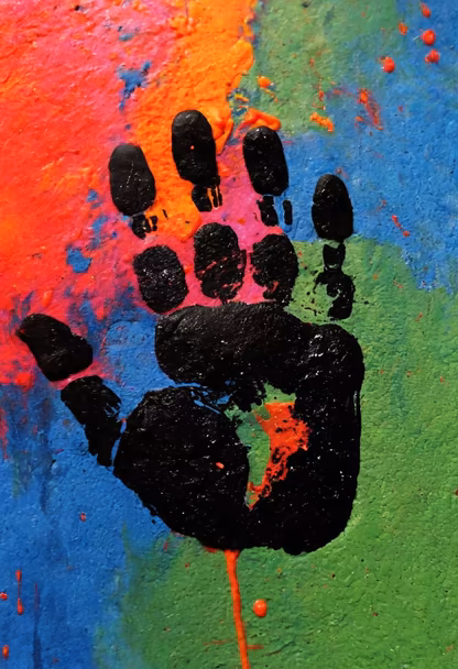 Colorful Handprint Colorful Handprint