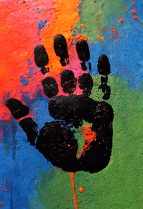 Colorful Handprint Colorful Handprint