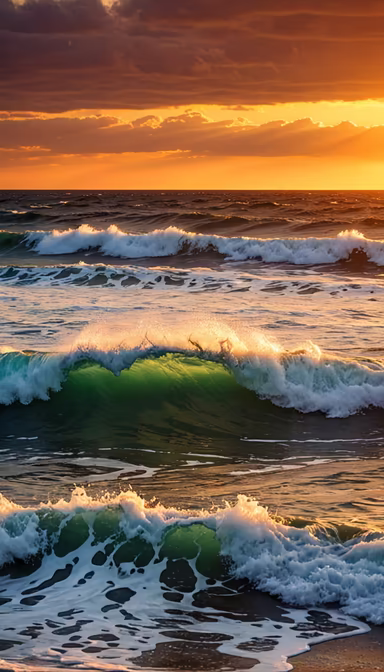 Golden Hour Waves
