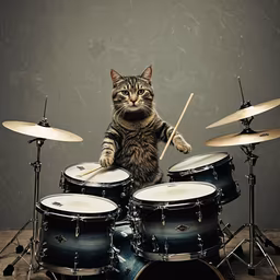 Drummer Cat