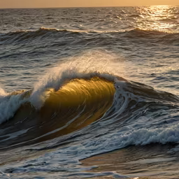 Golden Hour Waves