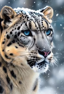 Snow Leopard Stare Snow Leopard Stare