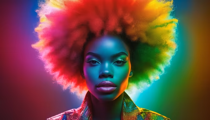 Rainbow Afro