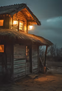 Cabin at Dusk Cabin at Dusk