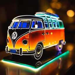 VW Bus Neon