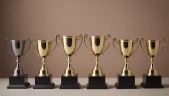 Row of Trophies Row of Trophies