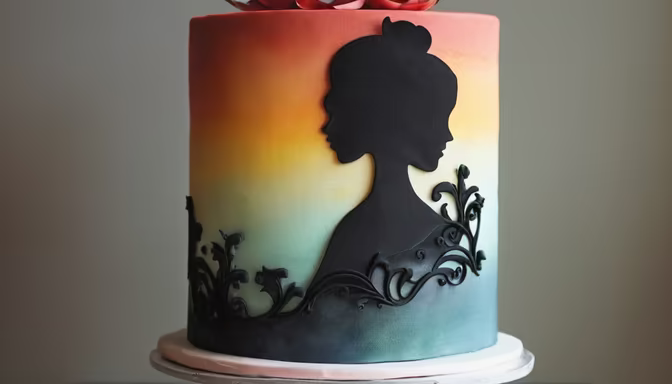Silhouette Cake