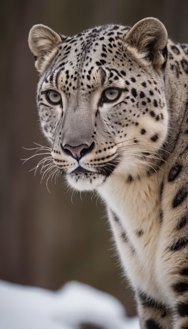 Snow Leopard Stare