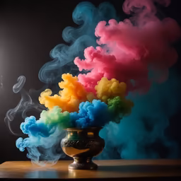 Colorful Smoke Display Colorful Smoke Display