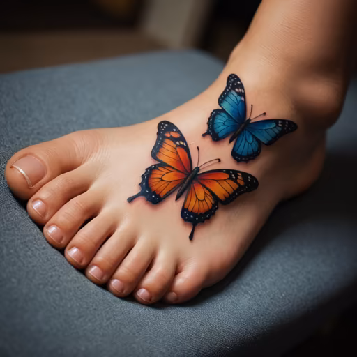 Butterfly Foot Art