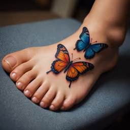 Butterfly Foot Art Butterfly Foot Art