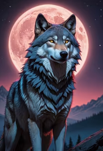 Wolf Under the Moonlight Wolf Under the Moonlight
