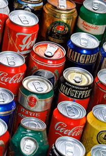 Vintage Soda Cans