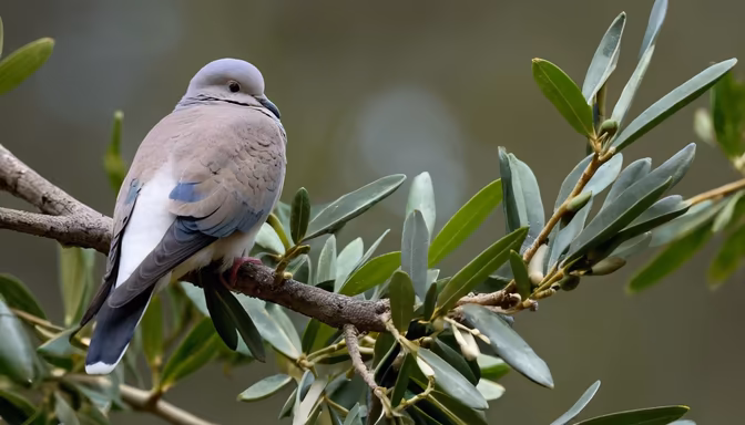 Dove in the Olive Tree