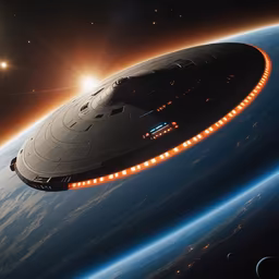 Starship over Earth Starship over Earth