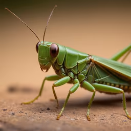 Grasshopper Close-Up Grasshopper Close-Up